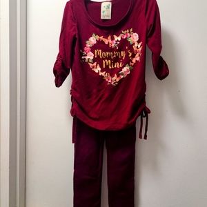 Soho kids(Lily Bleu)4t outfit.magenta ..mommy &me